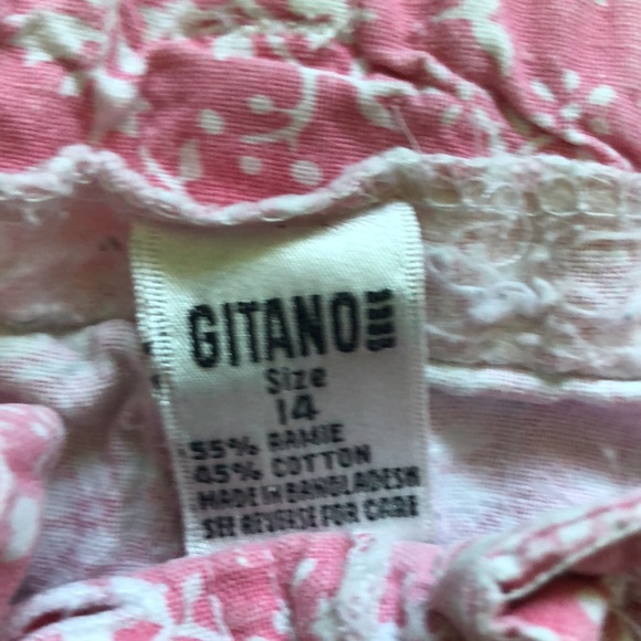 Vintage Gitano high waisted Pink floral mom shorts 32 waist - Picture 3 of 7